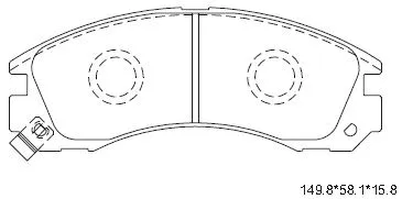 Kit de plaquettes de frein, frein à disque ASIMCO KD4243W
