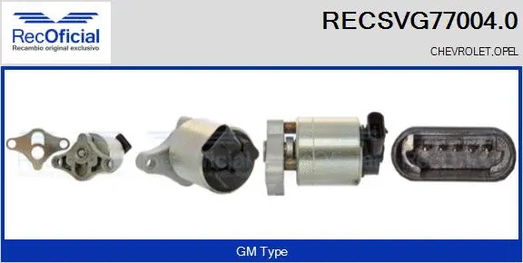 Vanne EGR RECOFICIAL RECSVG77004.0