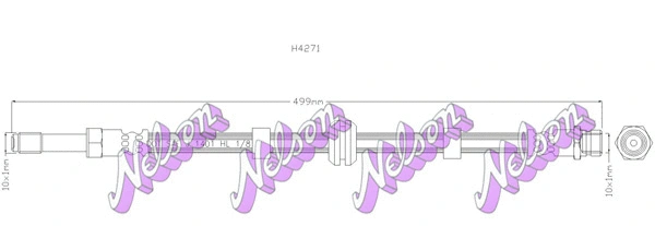 Flexible de frein KAWE H4271