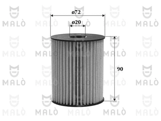 Filtre à carburant AKRON-MALÒ 1520068