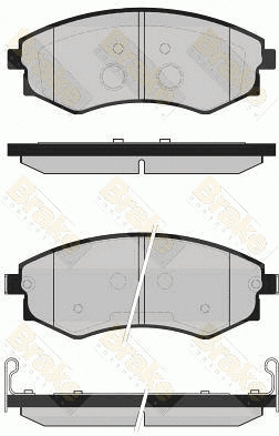 Kit de plaquettes de frein, frein à disque Brake ENGINEERING PA1726