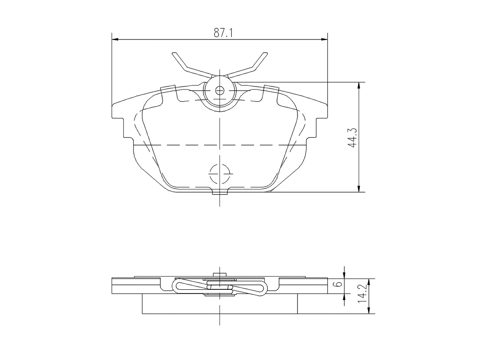 Kit de plaquettes de frein, frein à disque A.Z. Meisterteile AZMT-44-022-1032