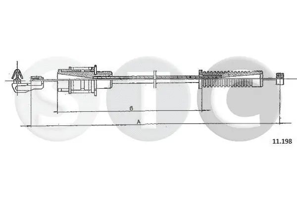 Câble d'accélération STC T480879