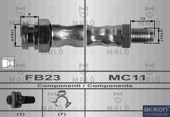 Flexible de frein AKRON-MALÒ 8470