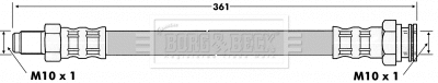 Flexible de frein BORG & BECK BBH6509