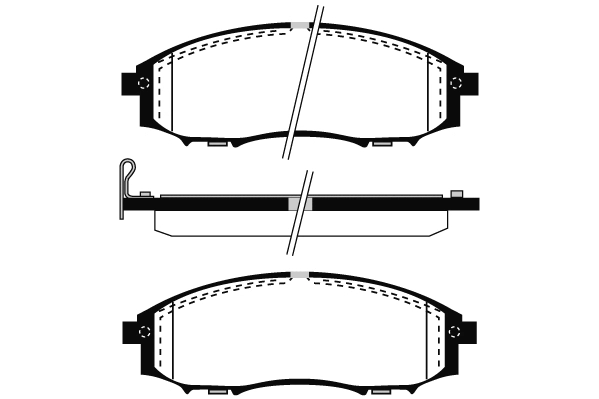 Kit de plaquettes de frein, frein à disque Technika 01882