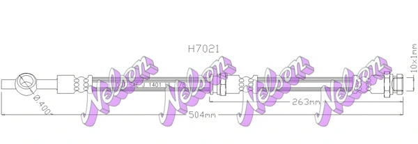 Flexible de frein KAWE H7021