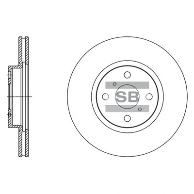 Disque de frein Hi-Q SD4617