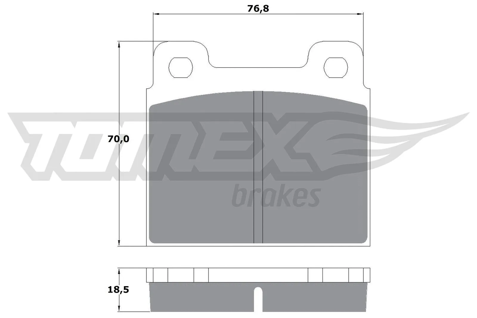 Kit de plaquettes de frein, frein à disque TOMEX Brakes TX 10-181