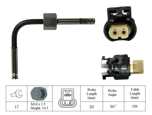 Capteur, température des gaz LEMARK LXT041