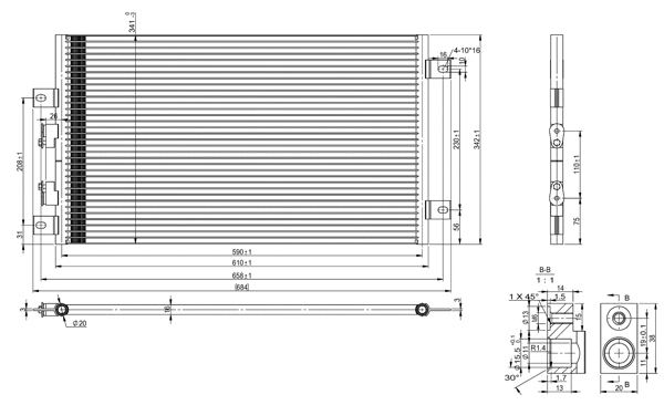 Condenseur, climatisation PowerMax 7110216