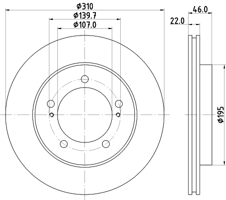 Disque de frein MINTEX MDC1301