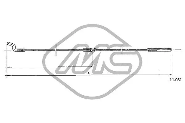 Câble d'accélération Metalcaucho 83810