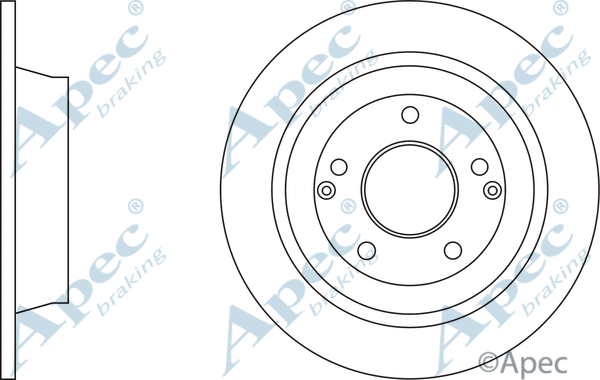 Disque de frein APEC DSK3291