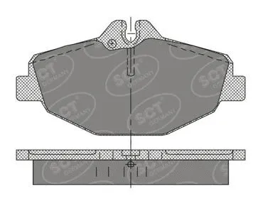 Kit de plaquettes de frein, frein à disque SCT - MANNOL SP 403 PR