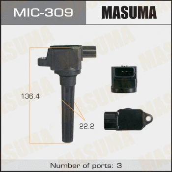 Bobine d'allumage MASUMA MIC-309