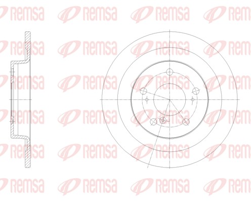 Disque de frein REMSA 62100.00
