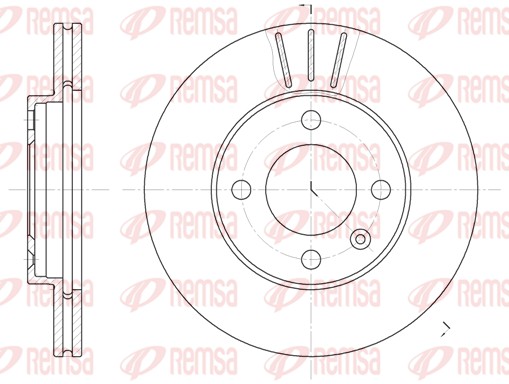 Disque de frein REMSA 6084.10