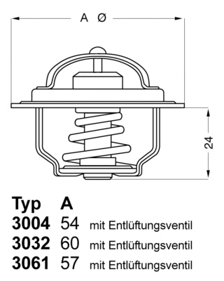 Thermostat, liquide de refroidissement BorgWarner (Wahler) 3004.92D1