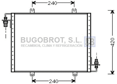 Condenseur, climatisation BUGOBROT 62-RT5175