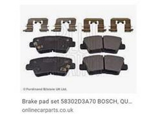 Kit de plaquettes de frein, frein à disque ZPY 58302-D3A70