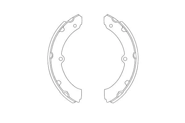 Jeu de mâchoires de frein KAVO PARTS KBS-9937