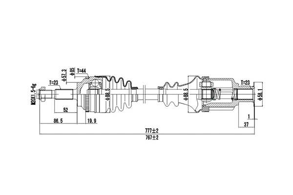 Arbre de transmission DYNAMATRIX DDS250323