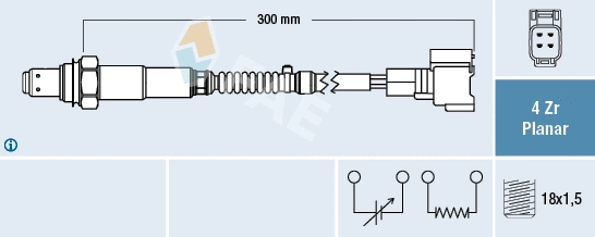 Sonde lambda FAE 77645