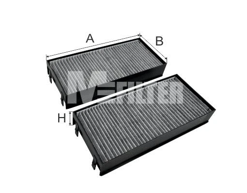 Filtre, air de l'habitacle MFILTER K 9011C-2