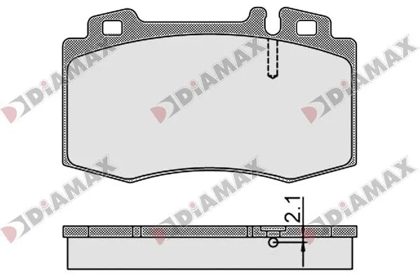 Kit de plaquettes de frein, frein à disque DIAMAX N09774