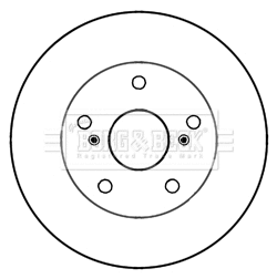 Disque de frein BORG & BECK BBD5256