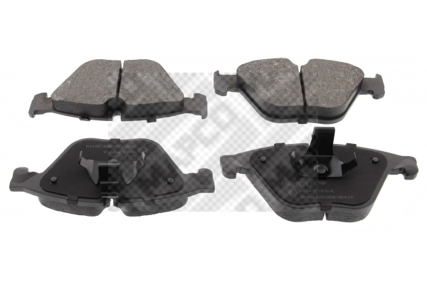 Kit de plaquettes de frein, frein à disque MAPCO 6814