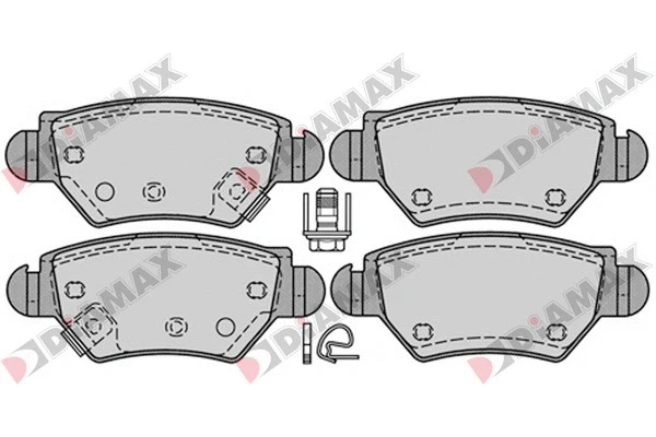 Kit de plaquettes de frein, frein à disque DIAMAX N09139