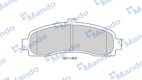 Kit de plaquettes de frein, frein à disque MANDO MBF015729