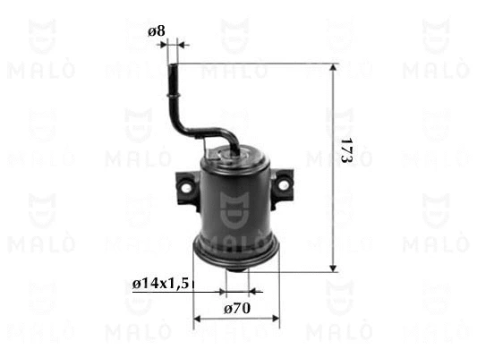 Filtre à carburant AKRON-MALÒ 1520188