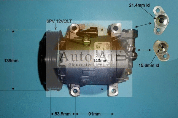 Compresseur, climatisation AUTO AIR GLOUCESTER 14-0002