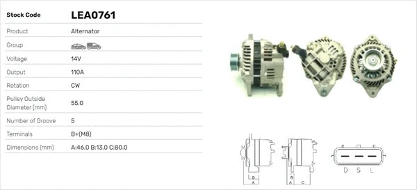Alternateur LUSA LEA0761