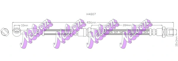 Flexible de frein KAWE H4807