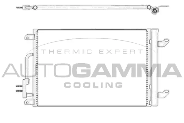 Condenseur, climatisation AUTOGAMMA 105202