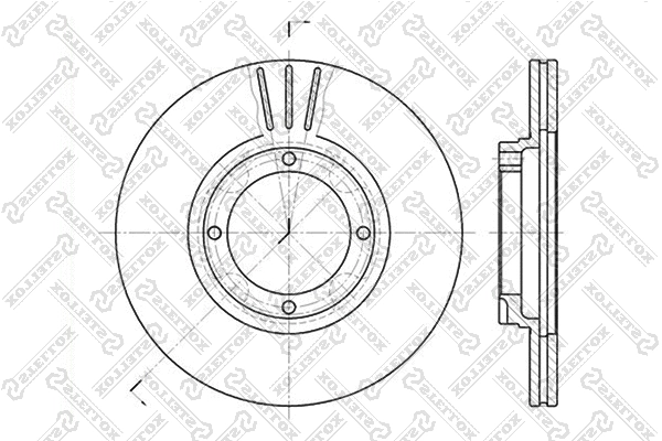 Disque de frein STELLOX 6020-3402V-SX