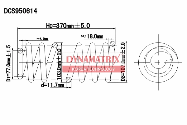 Ressort de suspension DYNAMATRIX DCS950614