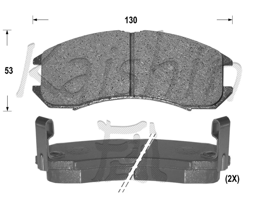 Kit de plaquettes de frein, frein à disque KAISHIN FK3053