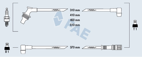 Kit de câbles d'allumage FAE 85210