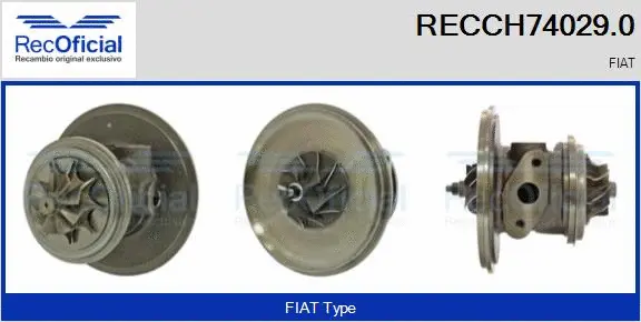 Groupe carter, turbocompresseur RECOFICIAL RECCH74029.0
