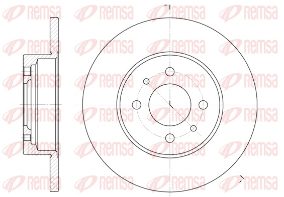 Disque de frein REMSA 6180.00