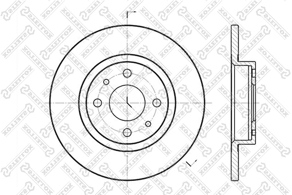 Disque de frein STELLOX 6020-9932-SX
