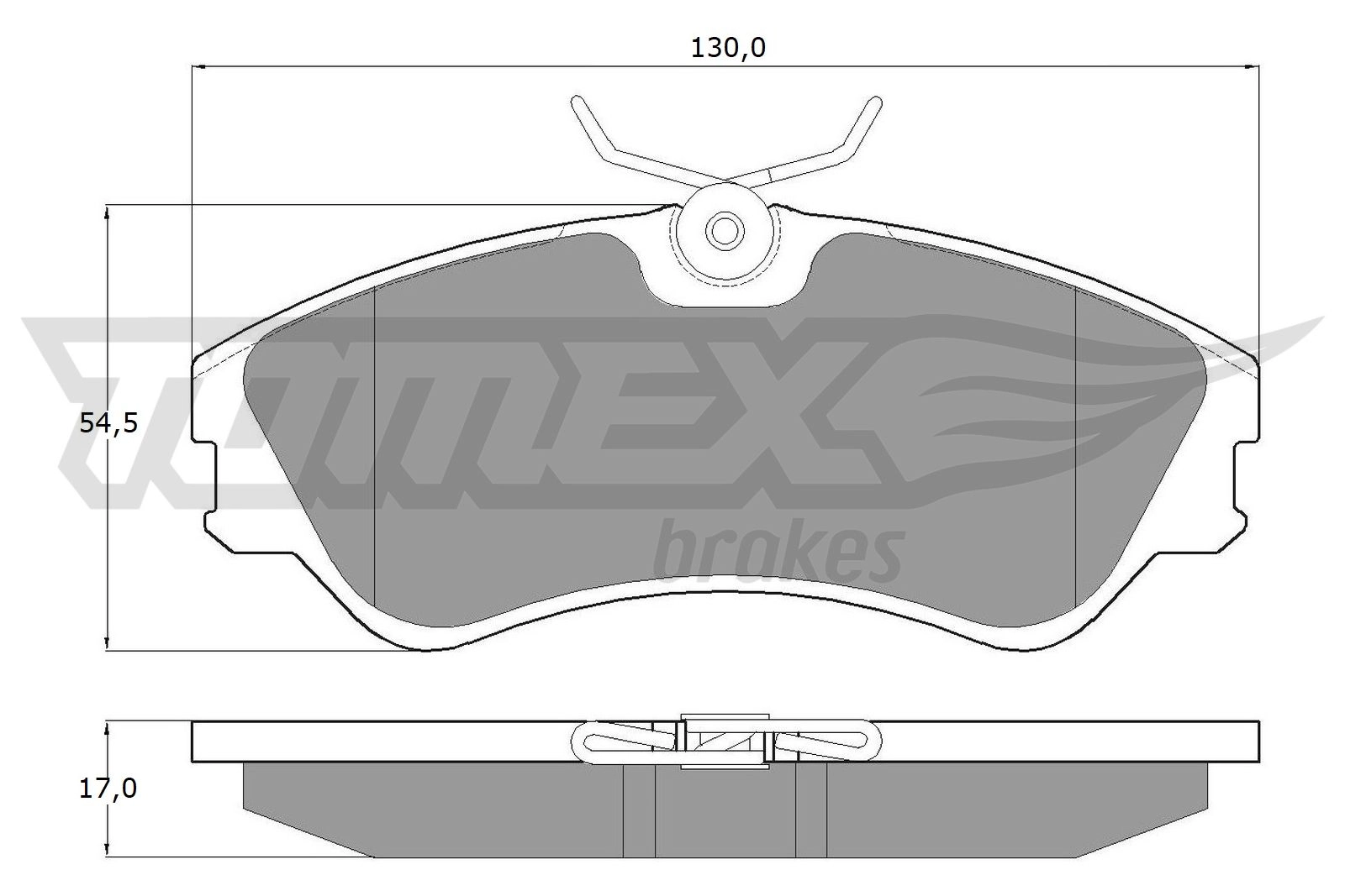 Kit de plaquettes de frein, frein à disque TOMEX Brakes TX 10-651