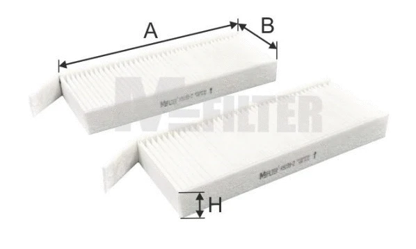 Filtre, air de l'habitacle MFILTER K 9199-2
