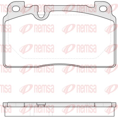 Kit de plaquettes de frein, frein à disque REMSA 1527.00