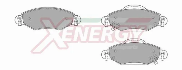 Kit de plaquettes de frein, frein à disque AP XENERGY X40829